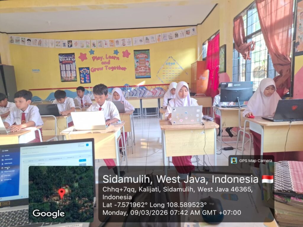 Siswa Kelas VI SDN 1 Kalijati Mengikuti Gladi Bersih Gelombang 1